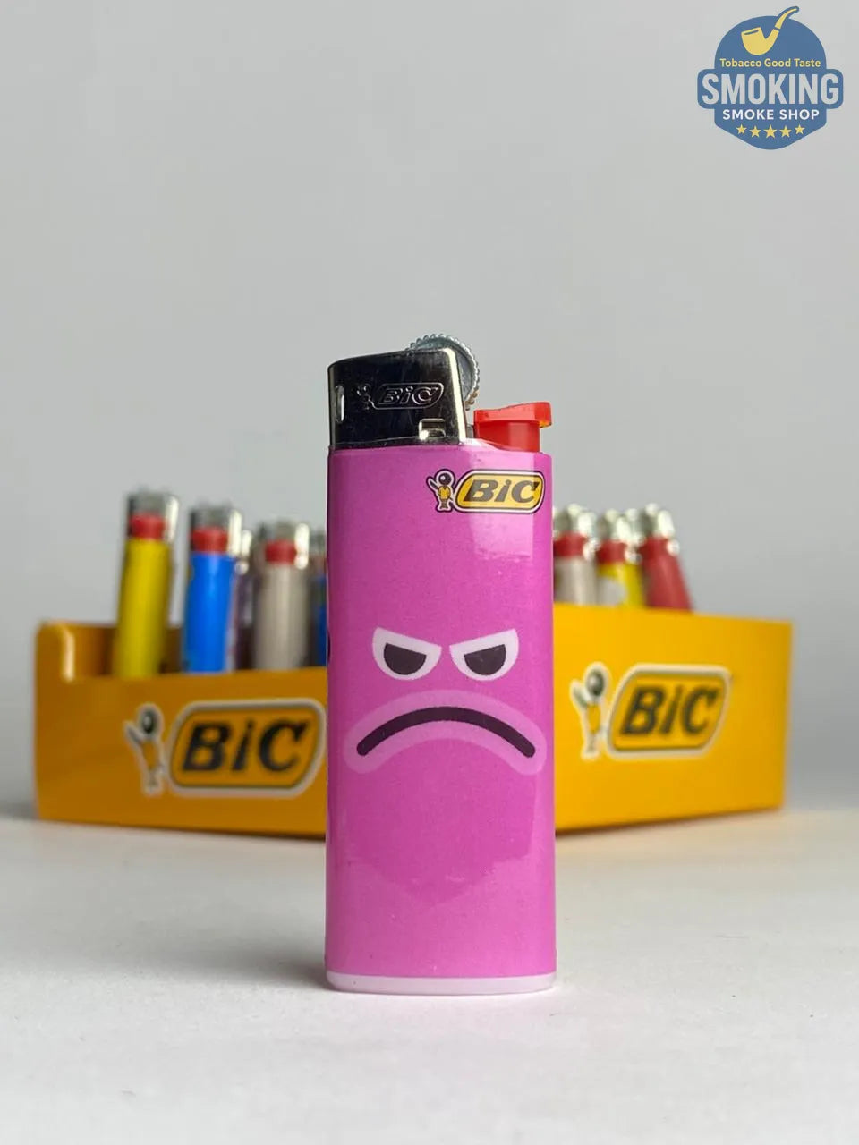 🔥 ولاعة BIC بتصميم الوجوه التعبيرية – BIC Emoji Lighter