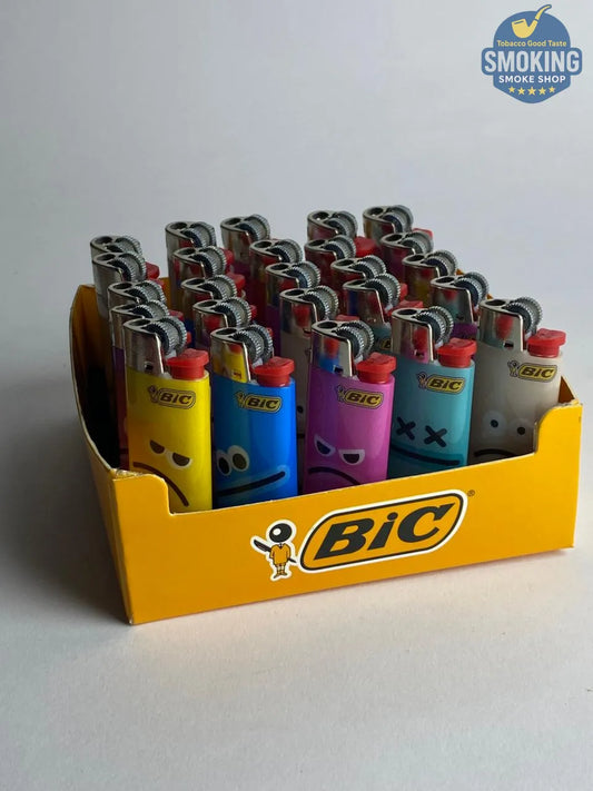 🔥 ولاعة BIC بتصميم الوجوه التعبيرية – BIC Emoji Lighter