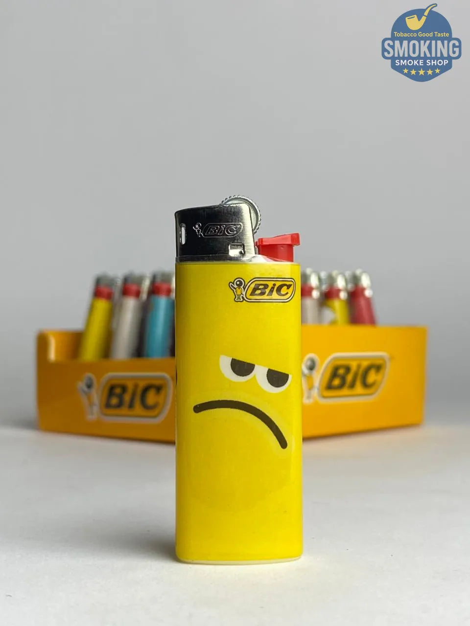 🔥 ولاعة BIC بتصميم الوجوه التعبيرية – BIC Emoji Lighter