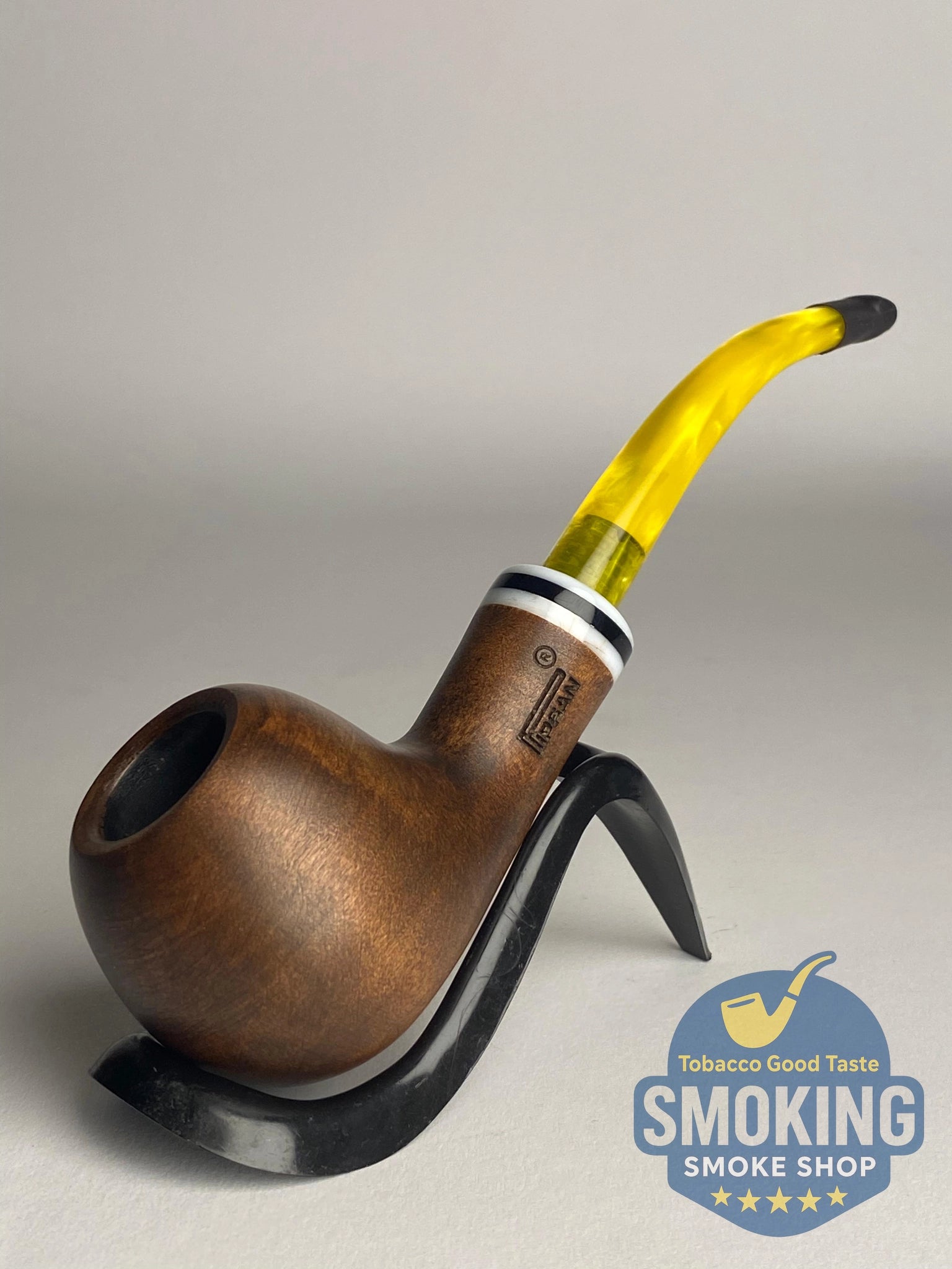 Pipsan Bent Apple colored pipe بايبسان آبل بايب منحني ساق ملونة