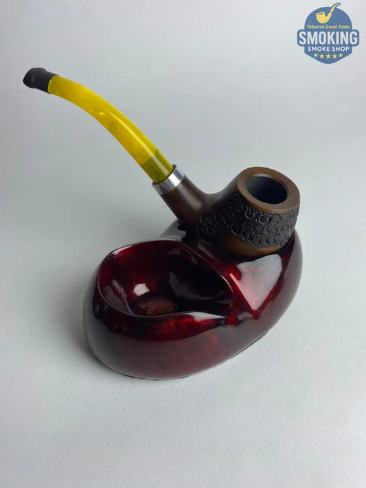 قاعدة ( كرسي ) بايب أكريليك بتصميم خشبي – Acrylic Pipe Rest (Wood Design)