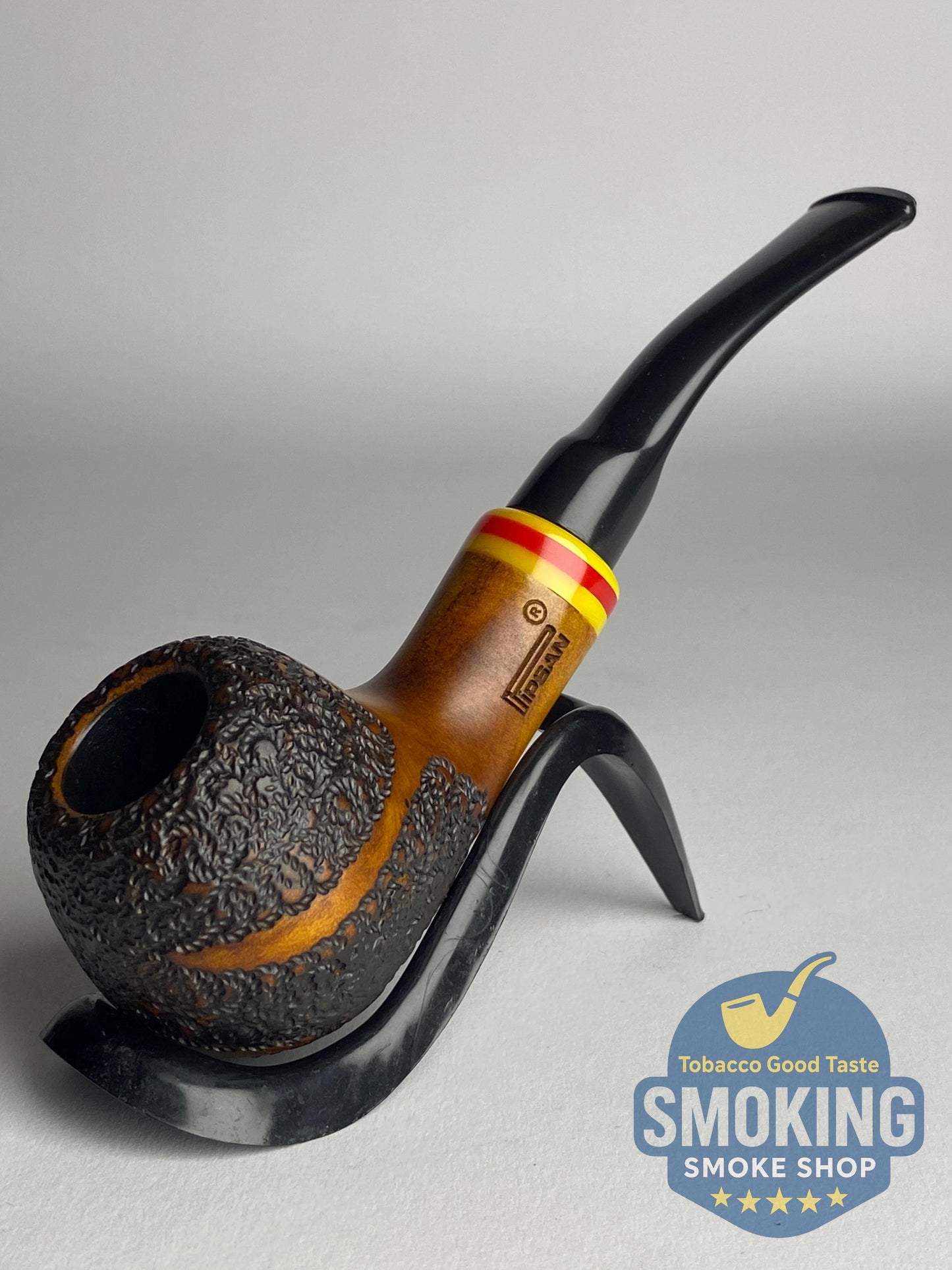 Pipsan Bent Apple colored pipe بايبسان آبل بايب منحني ساق ملونة