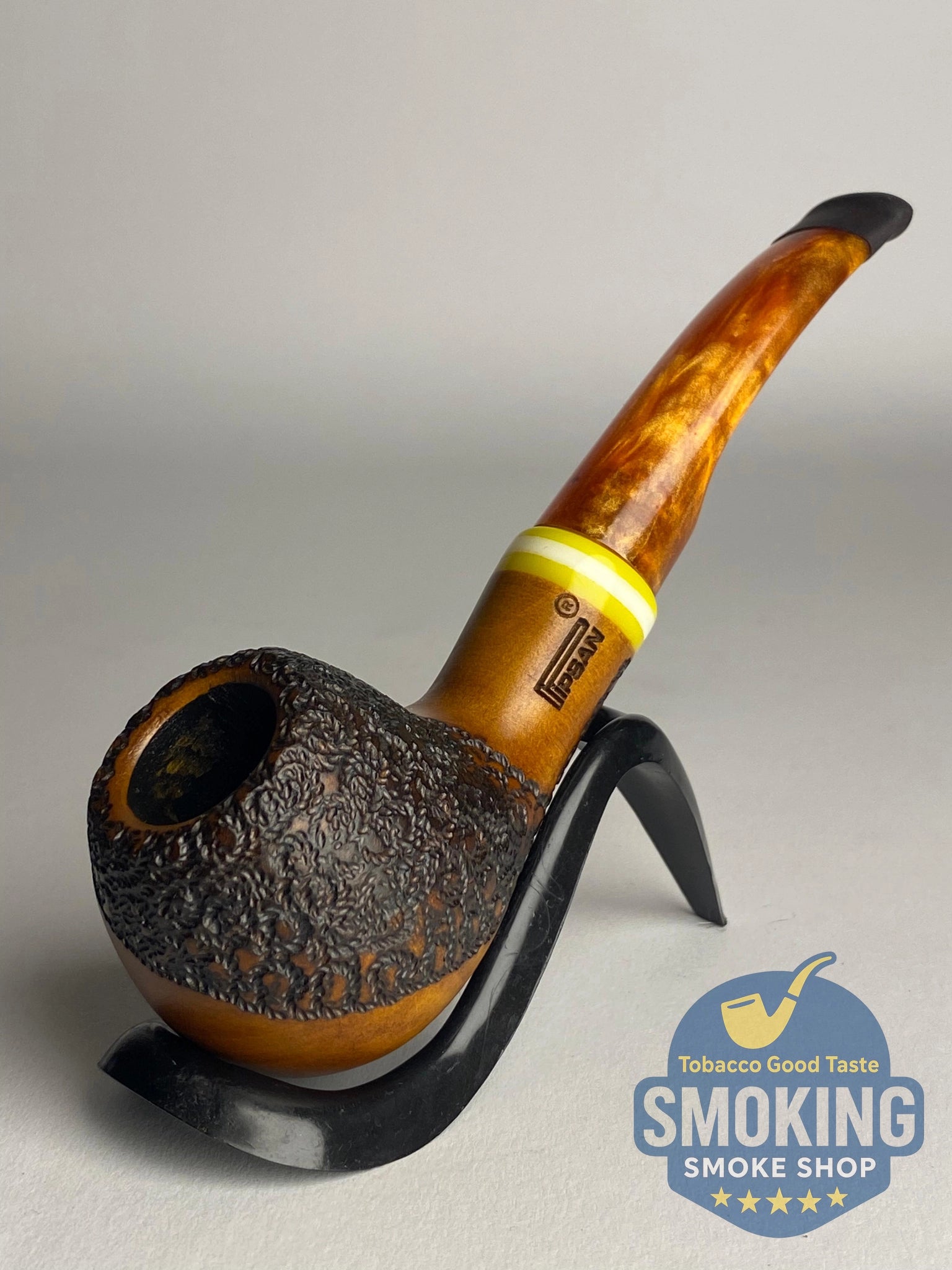 Pipsan Apple colored Stem pipe بايبسان آبل بايب ساق كهرماني