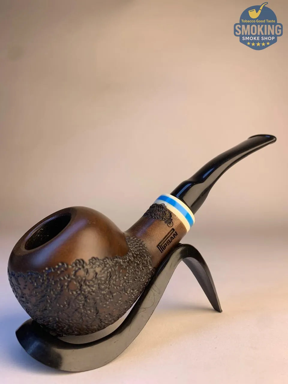 Pipsan Apple colored Stem pipe بايبسان آبل بايب تركي خشب ساق سوداء