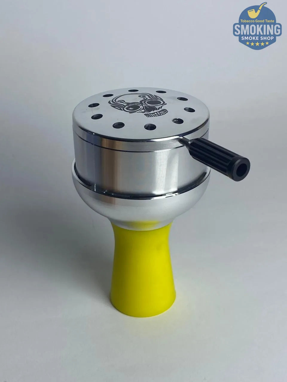 LUXE Stainless Steel Shisha Head Set - رأس (حجر) شيشة ستانلس بقاعدة سيليكون الوان مختلفة