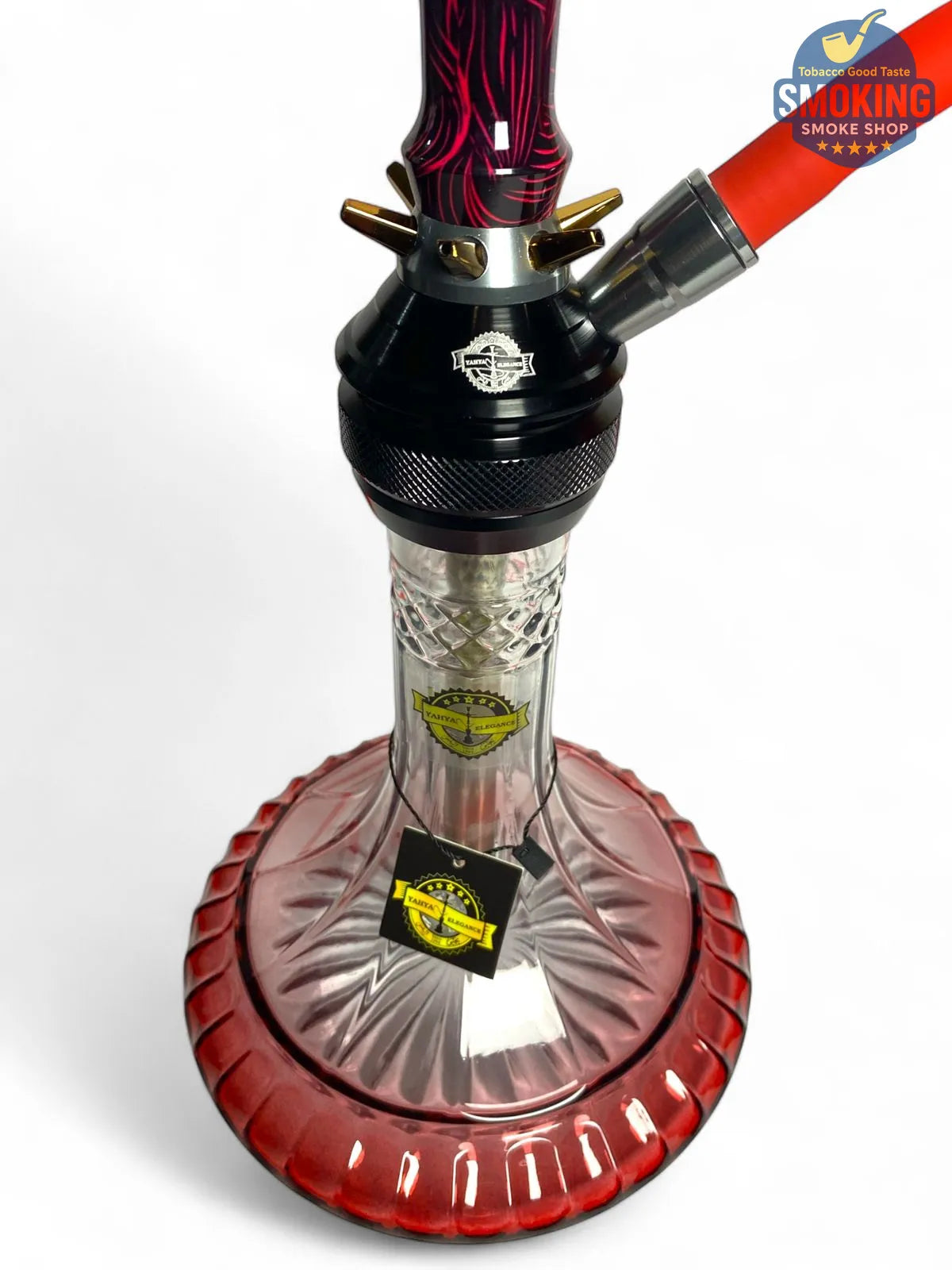 شيشة ملك الزمان اصدار احمر – طقم كامل بشنطة Malek El Zaman Hookah Set – Travel Case Edition