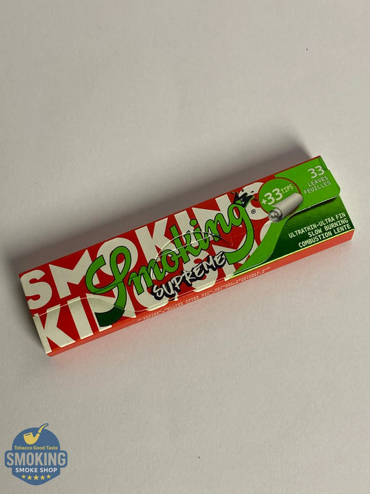 Smoking Supreme Rolling Papers + Tips —  سموكنج سوبريم كينج سايز مع تبات