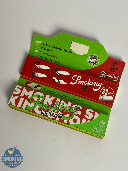 Smoking Supreme Rolling Papers + Tips —  سموكنج سوبريم كينج سايز مع تبات