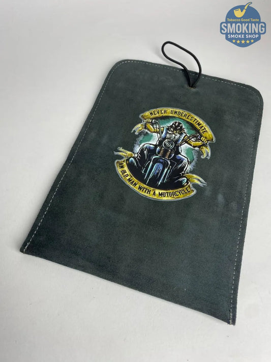 Leather tobacco pouch جراب سجاير جلد شمواه مطبوع رسومات مختلفة طباعة فاخرة