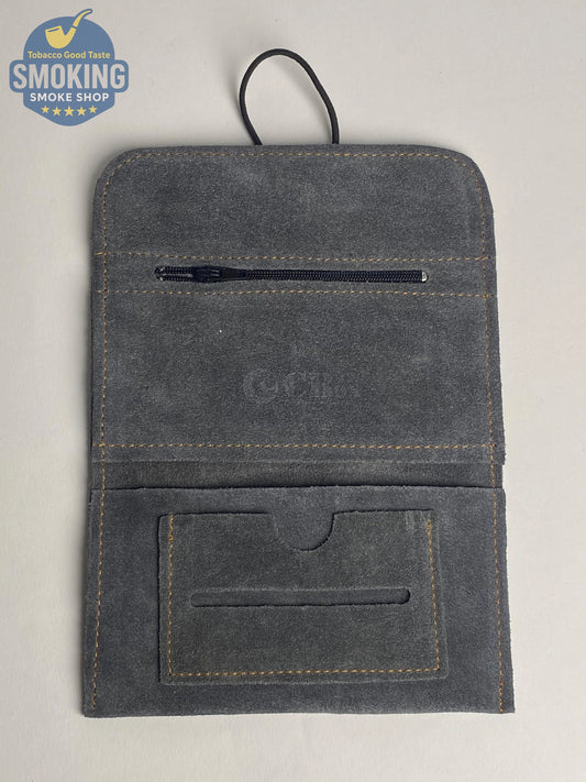 Leather tobacco pouch جراب سجاير جلد شمواه سادة