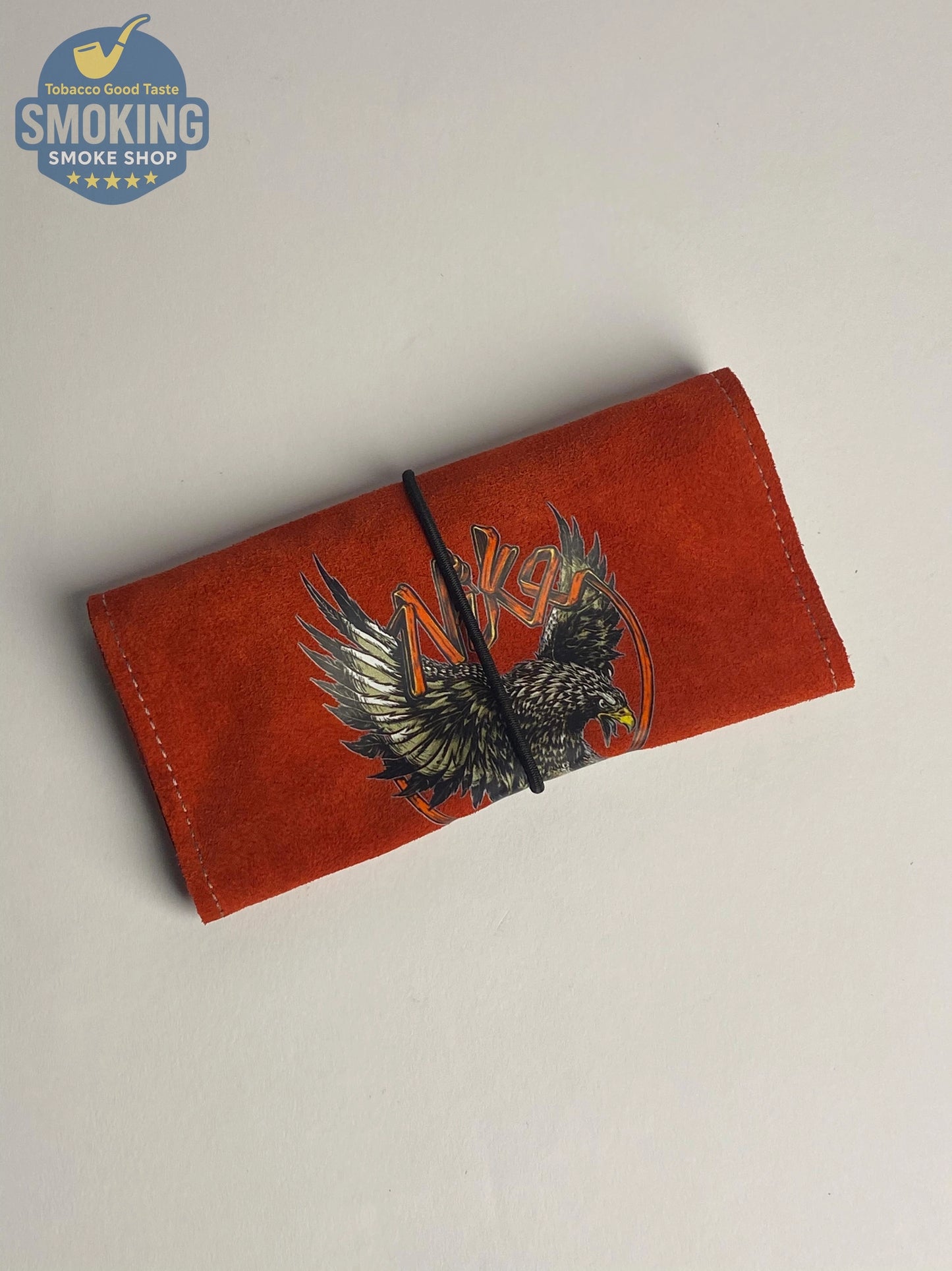 Leather tobacco pouch جراب سجاير جلد شمواه مطبوع