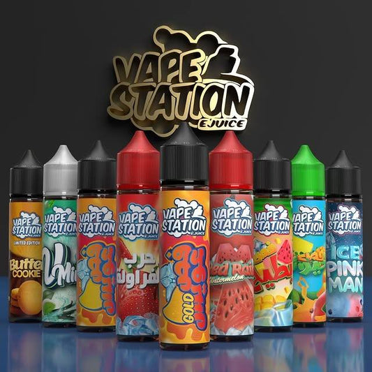 Vape Station Liquid 60ML DL فايب ستاشن ليكويد شيشة 60 ملي