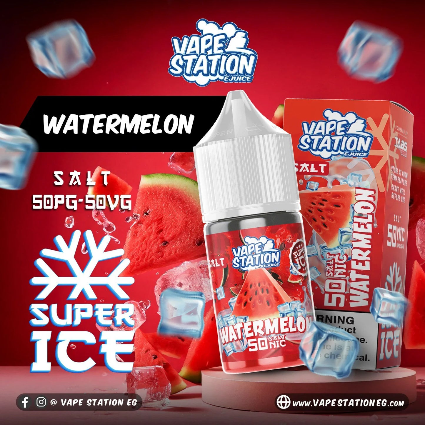 Vape Station Saltnic Liquid 30-50nic فايب ستاشن سالت ليكويد 30-50 نيكوتين