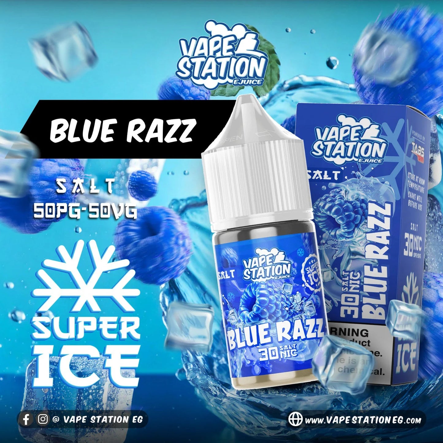 Vape Station Saltnic Liquid 30-50nic فايب ستاشن سالت ليكويد 30-50 نيكوتين