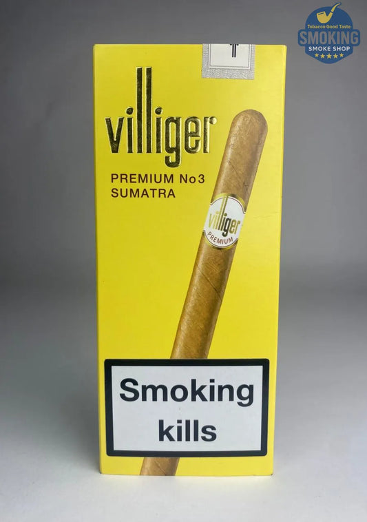 🟡 Villiger Premium No.3 Sumatra — فيليجر بريميوم رقم 3 سومطرة علبة 5 قطع