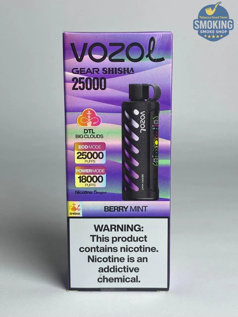 VOZOL GEAR SHISHA 25K Disposable Pufss بود فوزول جير شيشة 25 الف سحبة