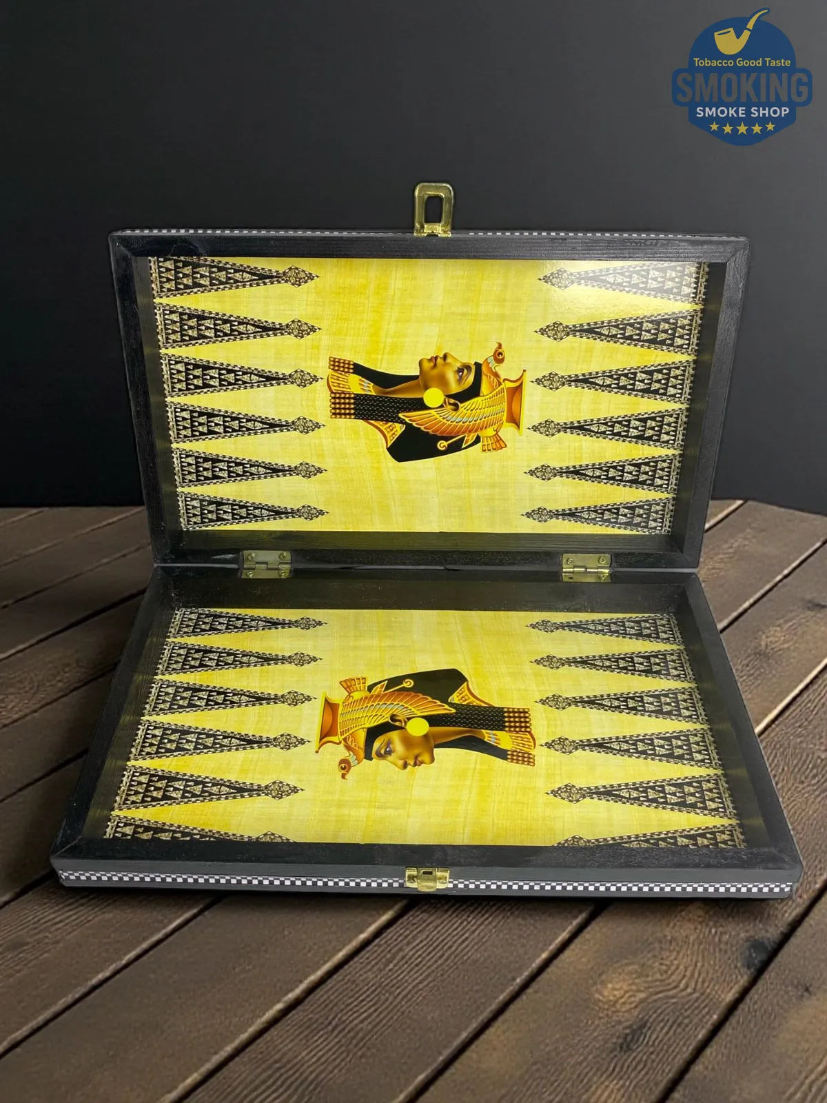 🎲 طاولة نرد خشب فاخرة اشكال فرعونية وارابيسك مصري متنوع — Backgammon Wooden Board
