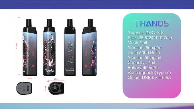 Yuoto Thannos 5K disposable puffs بود يوتو 5 الاف سحبة