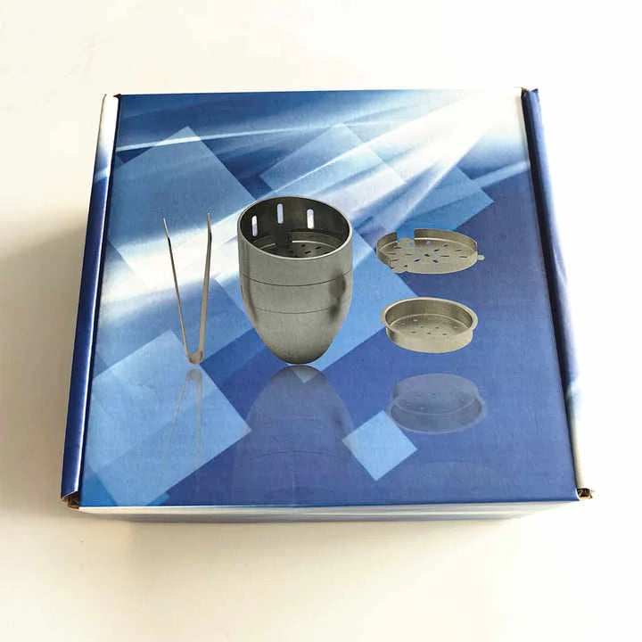 Stainless Steel Shisha Head Set - طقم راس (حجر) شيشة ستانلس ستيل ضد الهواء