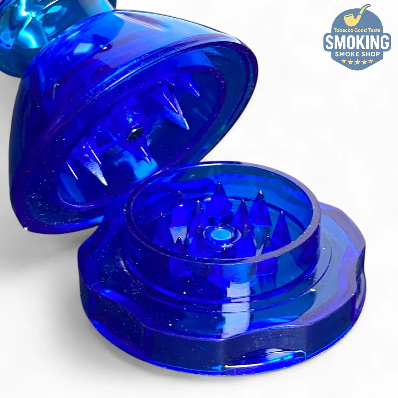 Acrylic Water Pipe with Built-in Grinder — بايب مائي أكريليك بمطحنة تبغ مدمجة 16 سم (ألوان متعددة)