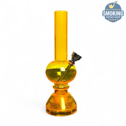 Acrylic Water Pipe with Built-in Grinder — بايب مائي أكريليك بمطحنة تبغ مدمجة 16 سم (ألوان متعددة)