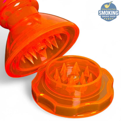 Acrylic Water Pipe with Built-in Grinder — بايب مائي أكريليك بمطحنة تبغ مدمجة 16 سم (ألوان متعددة)