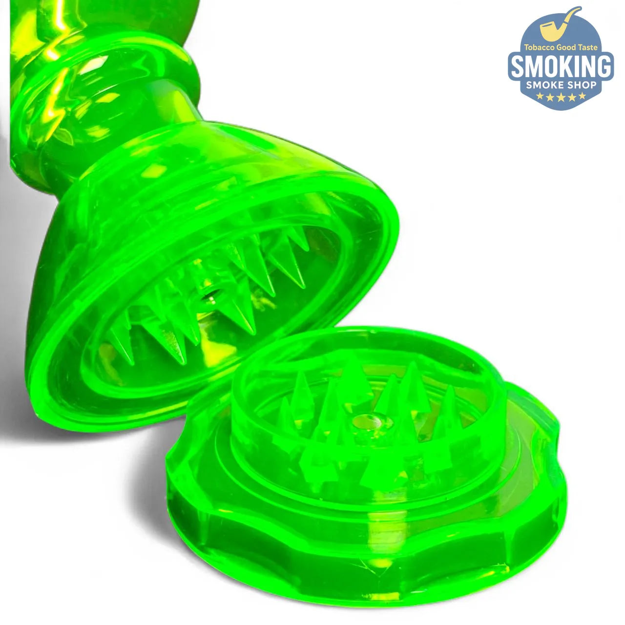 Acrylic Water Pipe with Built-in Grinder — بايب مائي أكريليك بمطحنة تبغ مدمجة 16 سم (ألوان متعددة)