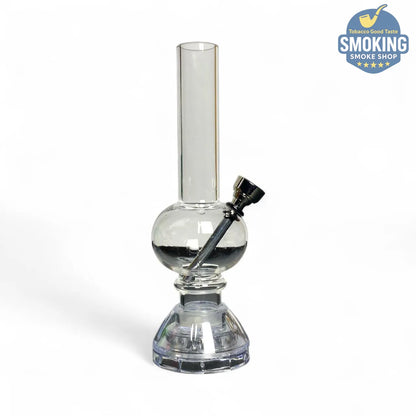 Acrylic Water Pipe with Built-in Grinder — بايب مائي أكريليك بمطحنة تبغ مدمجة 16 سم (ألوان متعددة)