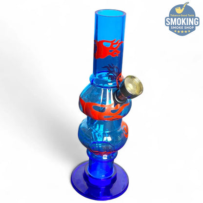 بايب ماء أكريليك صغير 16 سم – نقوش وزخارف متنوعة 🎨💧Acrylic Water Pipe —