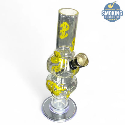 بايب ماء أكريليك صغير 16 سم – نقوش وزخارف متنوعة 🎨💧Acrylic Water Pipe —