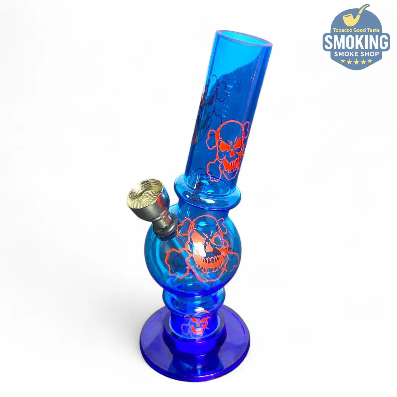 بايب ماء أكريليك صغير 16 سم – نقوش وزخارف متنوعة 🎨💧Acrylic Water Pipe —