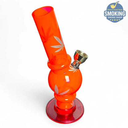 بايب ماء أكريليك صغير 16 سم – نقوش وزخارف متنوعة 🎨💧Acrylic Water Pipe —