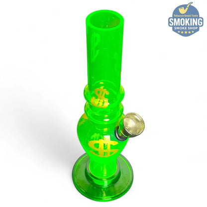 بايب ماء أكريليك صغير 16 سم – نقوش وزخارف متنوعة 🎨💧Acrylic Water Pipe —
