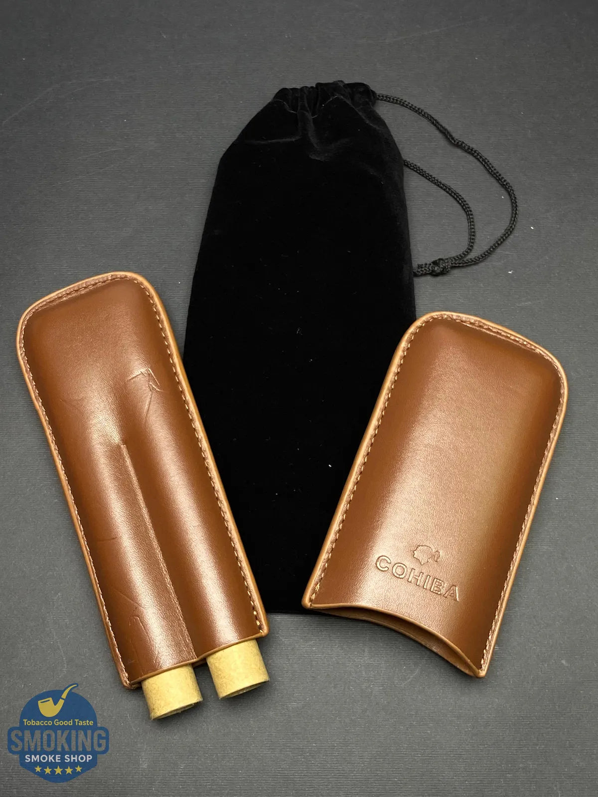 جراب سيجار كوهيبا مزدوج | COHIBA Double Cigar Case
