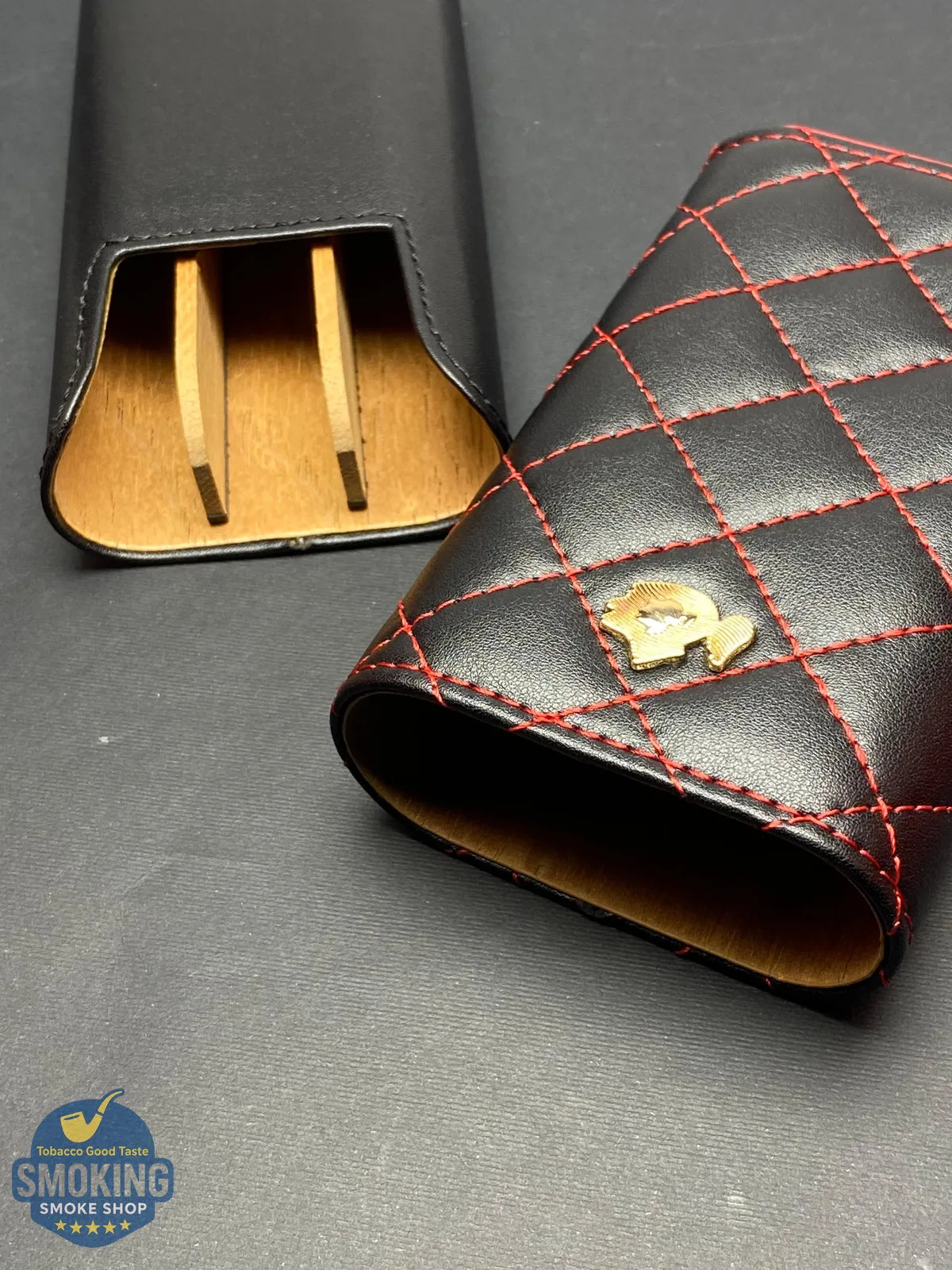 حافظة سيجار كوهيبا مبطّنة بالخشب ثلاث قطع | COHIBA Cedar-Lined Tripl Cigar Case
