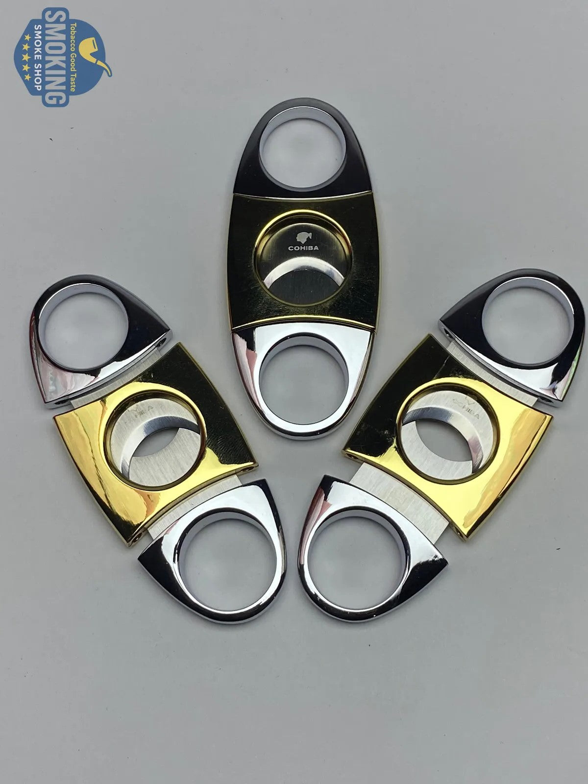 COHIBA CIGAR CUTTER - قاطعة سيجار كوهيبا شفرتان ستانلس فاخرتان
