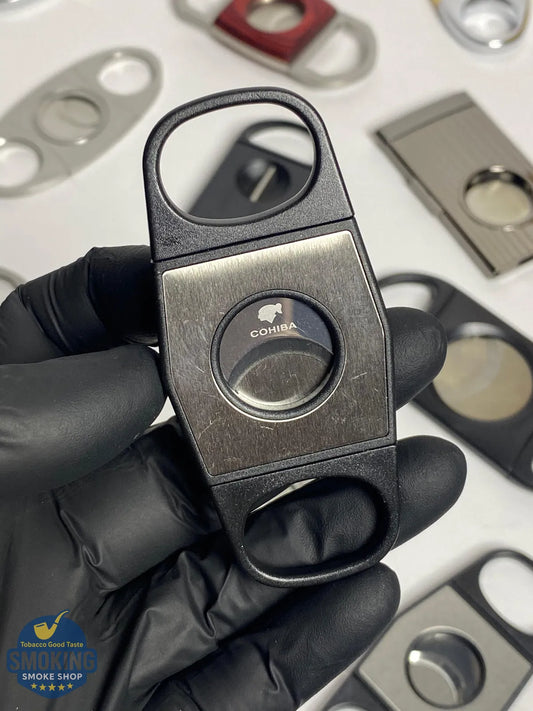 Cohiba Cigar Cutter – قاطعة سيجار كوهيبا (مقبض بلاستيكي + شفرات ستانلس)