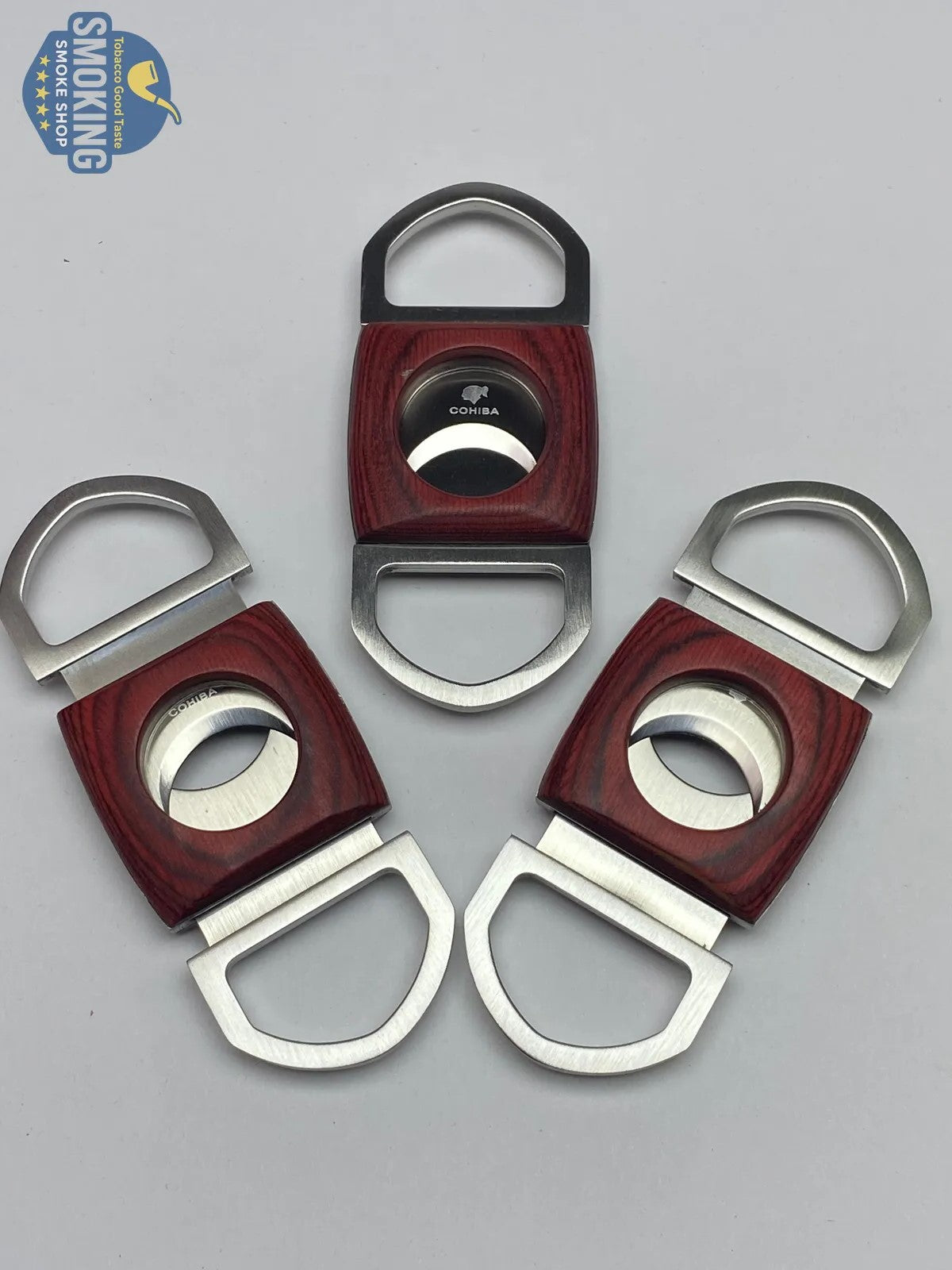 Cohiba Wooden Double-Guillotine Cigar Cutter – قطّاعة سيجار كوهيبا خشبية بشفرتين