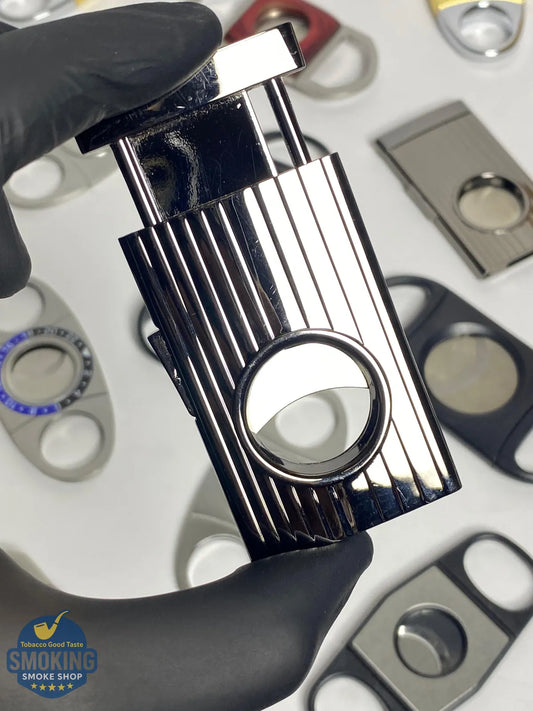 Cohiba Slide Cigar Cutter – قاطع سيجار كوهيبا منزلق (كروم مخطط)