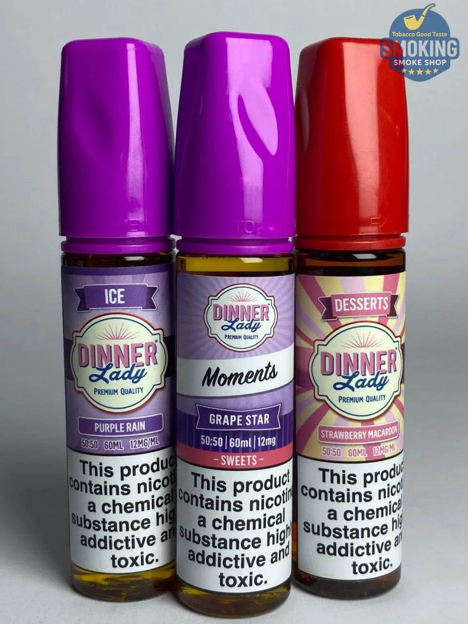 🧁 Dinner Lady E-Liquid MTL 12 NIC 60ML — دِينَر ليدي ليكويد سحبة سيجارة 60 ملي 12 نيكوتين بنكهات الحلويات الفاخرة
