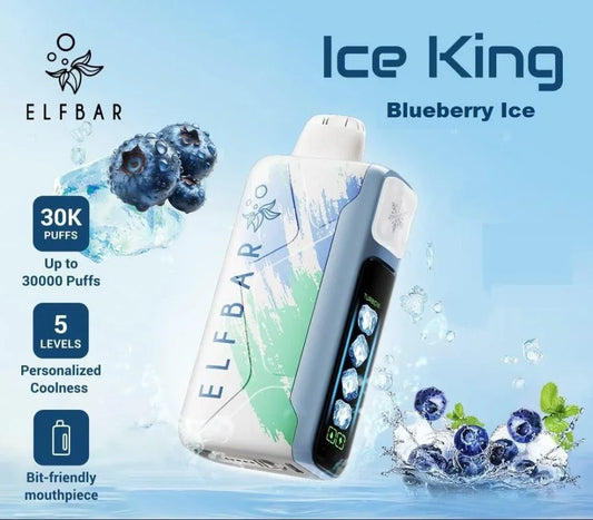 ElfBar Ice King 30K Disposable Puffs بود الفابار ايس كينج 30 الف سحبة 
