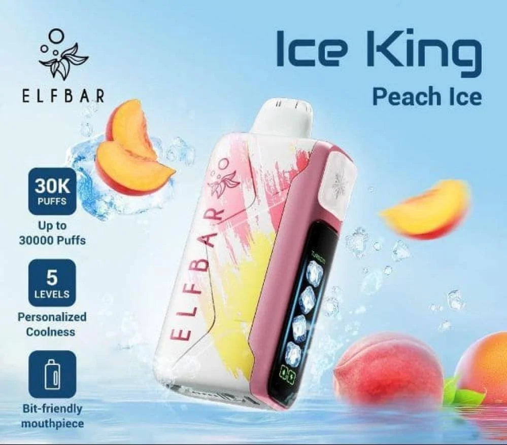 ElfBar Ice King 30K Disposable Puffs بود الفابار ايس كينج 30 الف سحبة 