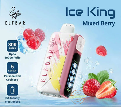ElfBar Ice King 30K Disposable Puffs بود الفابار ايس كينج 30 الف سحبة 