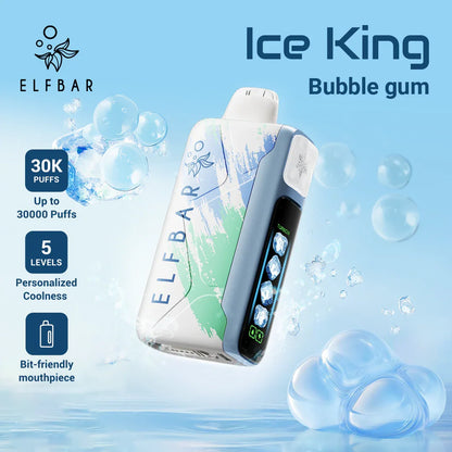 ElfBar Ice King 30K Disposable Puffs بود الفابار ايس كينج 30 الف سحبة 