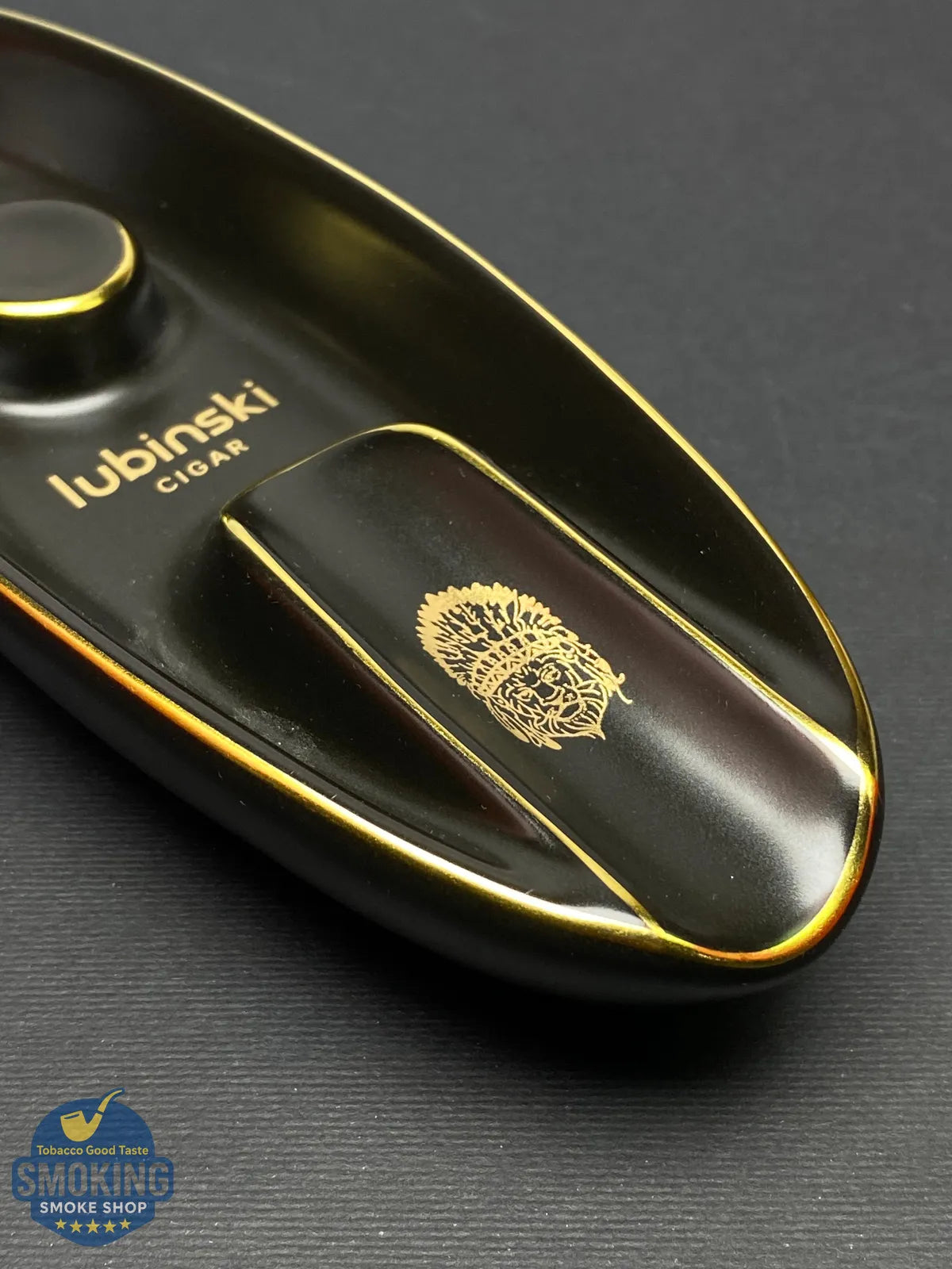 منفضة سيجار سيراميك من لوبينسكي (موضع واحد) | LUBINSKI Single Cigar Ceramic Ashtray