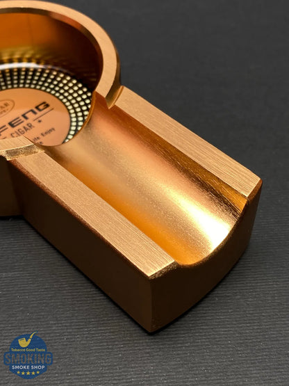 منفضة سيجار ثقيلة معدنية مستديرة (موضع واحد) | JIFENG Round Metal Single Cigar Ashtray (1 Rest)