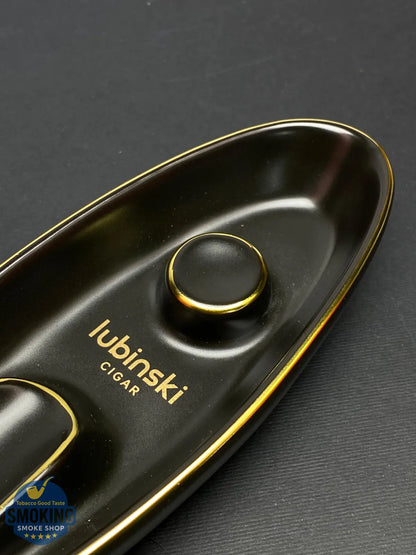 منفضة سيجار سيراميك من لوبينسكي (موضع واحد) | LUBINSKI Single Cigar Ceramic Ashtray