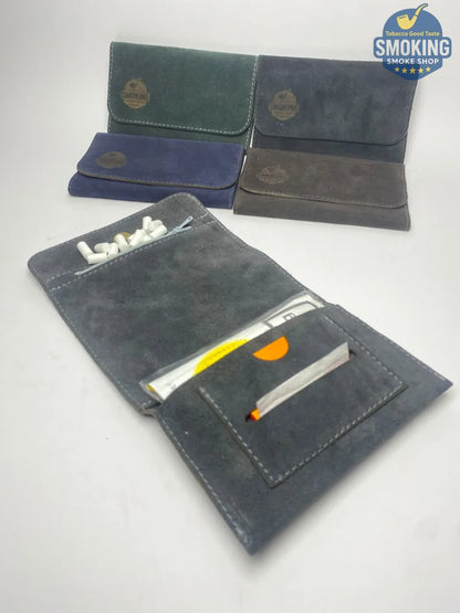 Smoking Leather Tobacco Pouch Multi Color —  جراب تبغ وعدة سجائر لف جلد طبيعي مصري شمواه متعدد الألوان