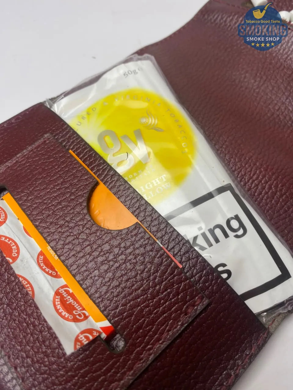Genuine Leather Tobacco Pouch — جراب تبغ وعدة لف مصنوع من جلد بقري مصري طبيعي 100%