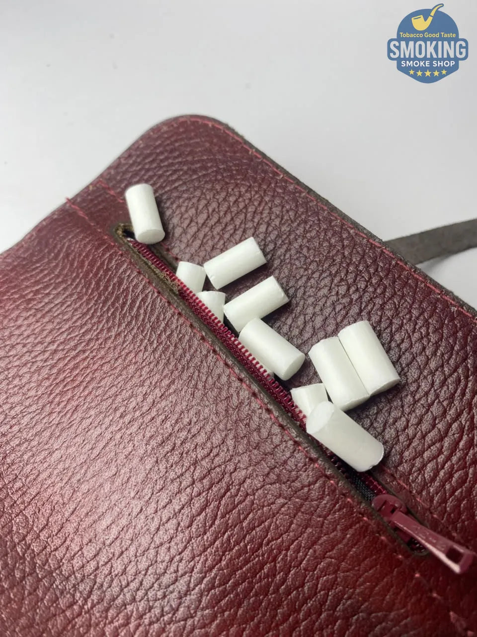 Genuine Leather Tobacco Pouch — جراب تبغ وعدة لف مصنوع من جلد بقري مصري طبيعي 100%